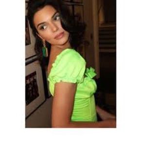 I. AM. GIA. Naomi Top in neon green